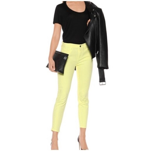 CURRENT Elliott Jeans The Stiletto Acid Yellow 28 - Picture 2 of 11